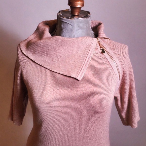 Calvin Klein |Rose Gold Pink| Sweater Dress| - Picture 3 of 7